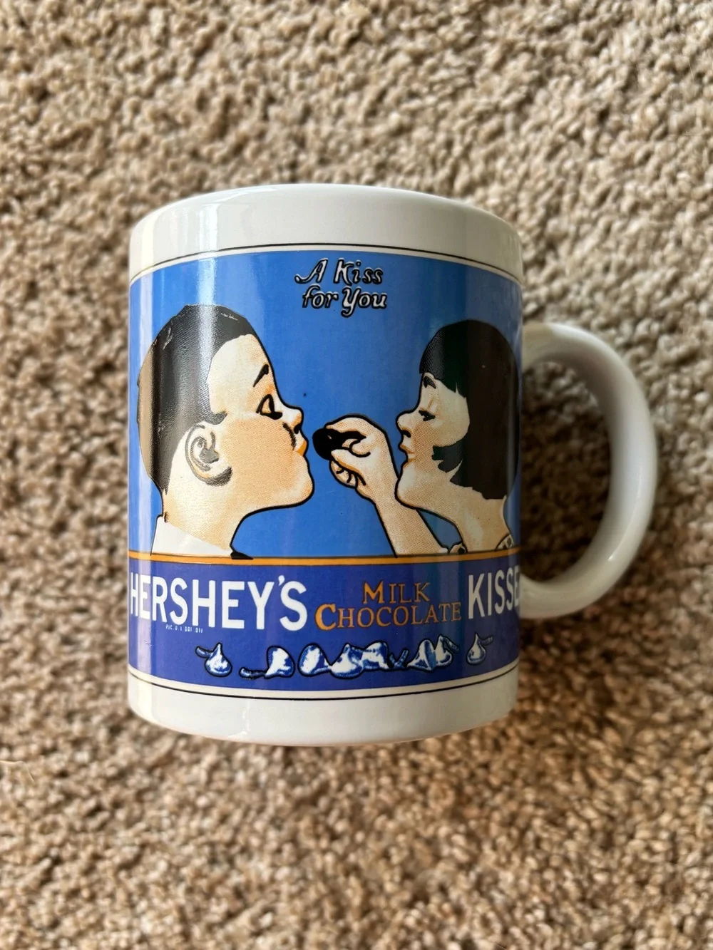 Vintage Hersheys kiss coffee mug